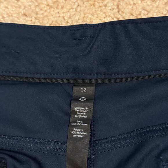 Lululemon Navy ABC Slim-Fit 5 Pocket Pant 32L Warpstreme - 32x32 - Picture 3 of 3